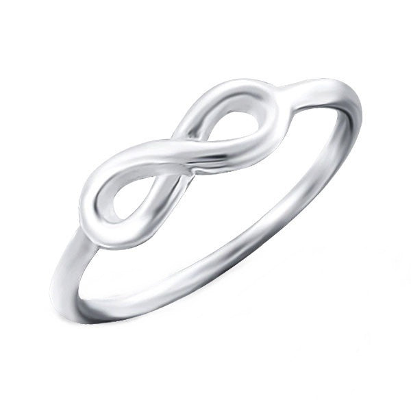 Silver Infinity Midi Ring