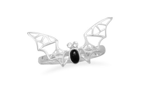 Black Onyx Bat Ring