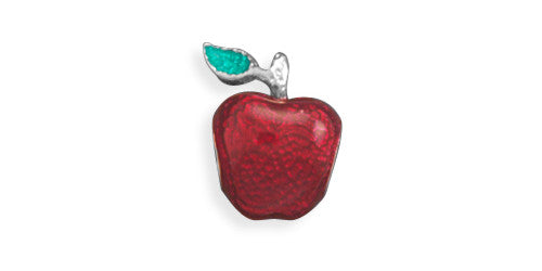 Red Apple Large Hole Bead