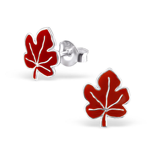 Red Maple Leaf Studs