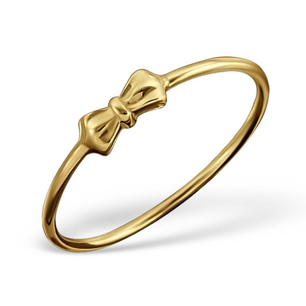 Tiny Gold Bow Ring