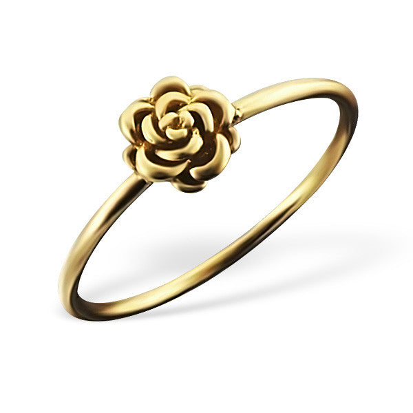 Gold Rose Ring