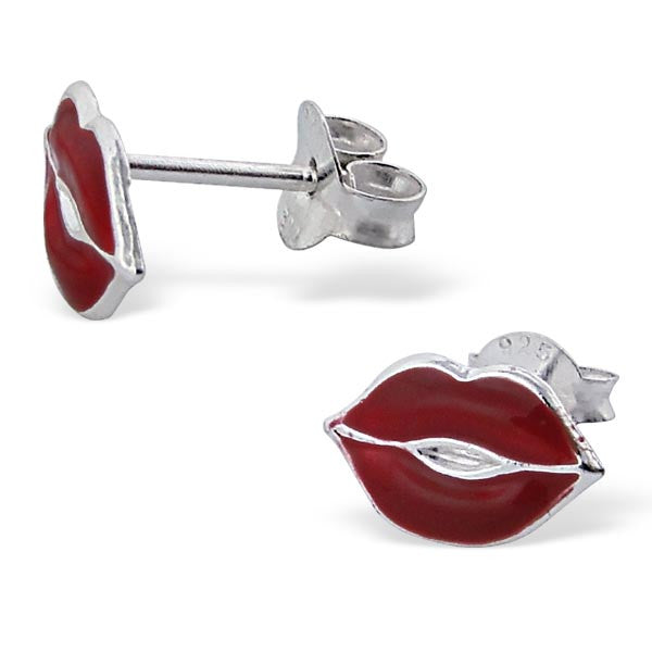 Red Lips Studs