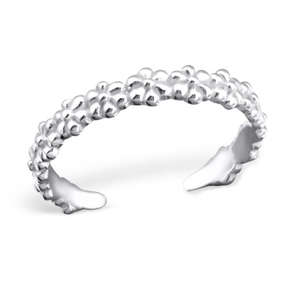 Silver Daisy Chain Toe Ring