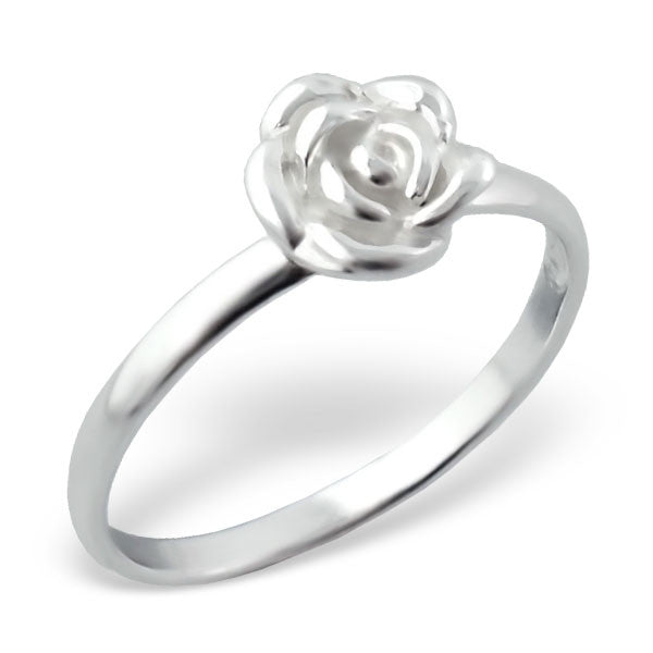Silver Rose Ring