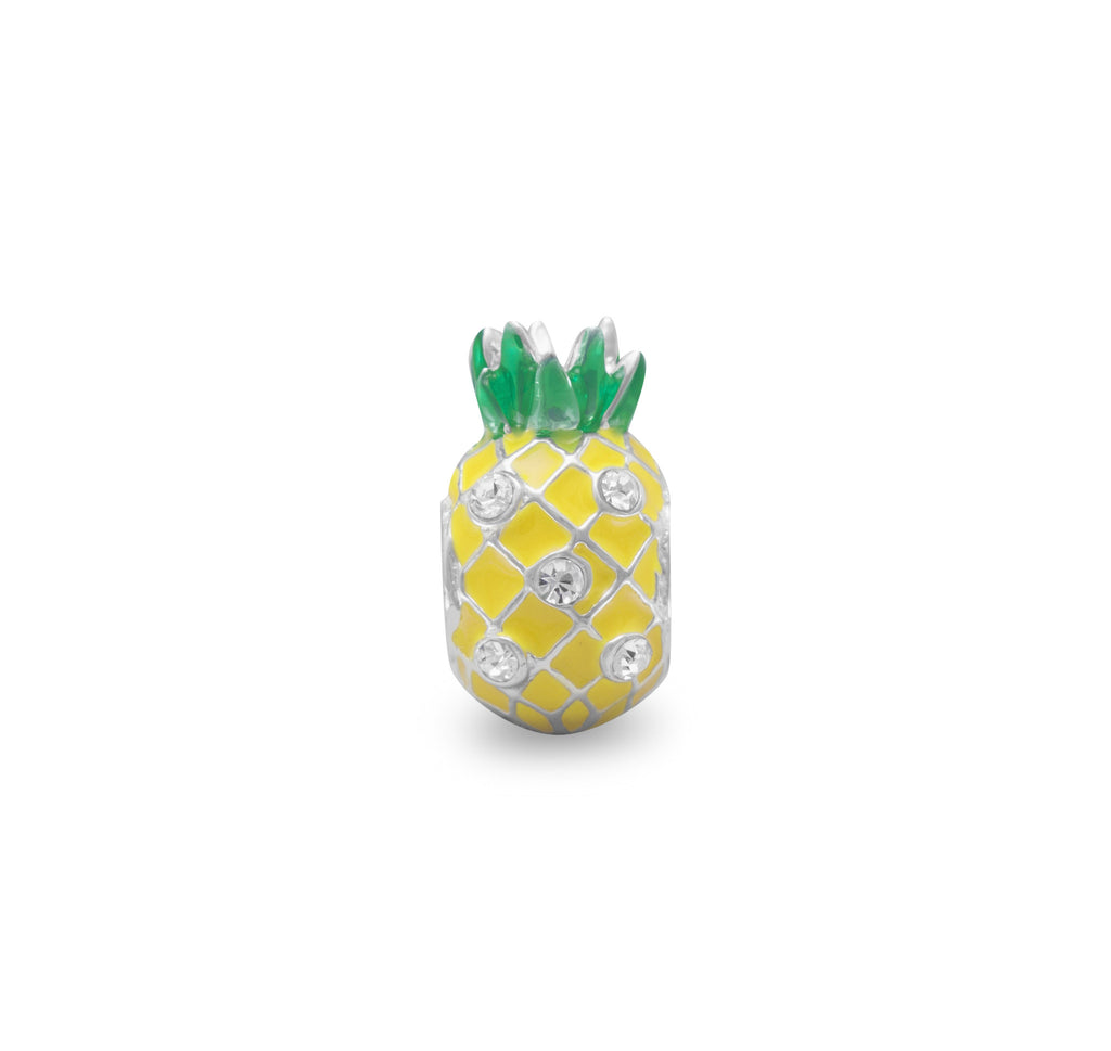Yellow Pineapple Large Hole Bead