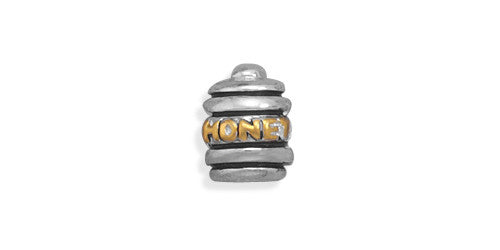 Two Tone Honey Pot Large Hole Bead