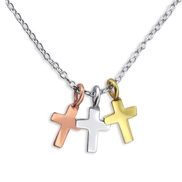 Cross Trio Necklace